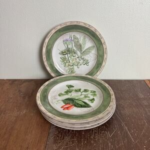 American Atelier Bouquet Garni 5011 Set of Four (4) 8.5 inch plates